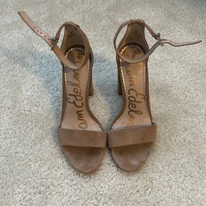 Sam Edelman Suede Block Heel Strap Sandals